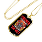 Hot Firemen Firefighter Gift Stainless Steel or 18k Gold Dog Tag 24" Chain-Express Your Love Gifts