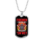 Hot Firemen Firefighter Gift Stainless Steel or 18k Gold Dog Tag 24" Chain-Express Your Love Gifts