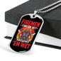Hot Firemen Firefighter Gift Stainless Steel or 18k Gold Dog Tag 24" Chain-Express Your Love Gifts