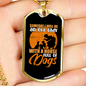 House Full of Dogs Necklace Stainless Steel or 18k Gold Dog Tag 24" Chain-Express Your Love Gifts