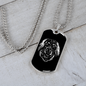 Hovarwart Head Dog Necklace Stainless Steel or 18k Gold Dog Tag 24" Chain-Express Your Love Gifts