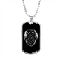 Hovarwart Head Dog Necklace Stainless Steel or 18k Gold Dog Tag 24" Chain-Express Your Love Gifts