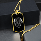 Hovarwart Head Dog Necklace Stainless Steel or 18k Gold Dog Tag 24" Chain-Express Your Love Gifts