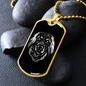 Hovarwart Head Dog Necklace Stainless Steel or 18k Gold Dog Tag 24" Chain-Express Your Love Gifts