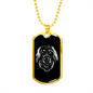 Hovarwart Head Dog Necklace Stainless Steel or 18k Gold Dog Tag 24" Chain-Express Your Love Gifts