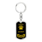 Hovawart Keychain Stainless Steel or 18k Gold-Express Your Love Gifts