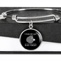 Hug My Cat Bracelet Stainless Steel or 18k Gold Circle Bangle-Express Your Love Gifts