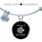Hug My Cat Bracelet Stainless Steel or 18k Gold Circle Bangle-Express Your Love Gifts