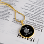 Hug My Cat Circle Necklace Stainless Steel or 18k Gold 18-22"-Express Your Love Gifts