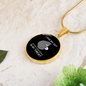 Hug My Cat Circle Necklace Stainless Steel or 18k Gold 18-22"-Express Your Love Gifts