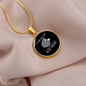 Hug My Cat Circle Necklace Stainless Steel or 18k Gold 18-22"-Express Your Love Gifts