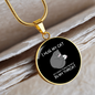 Hug My Cat Circle Necklace Stainless Steel or 18k Gold 18-22"-Express Your Love Gifts