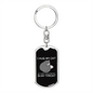Hug My Cat Keychain Stainless Steel or 18k Gold Dog Tag Keyring-Express Your Love Gifts
