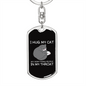 Hug My Cat Keychain Stainless Steel or 18k Gold Dog Tag Keyring-Express Your Love Gifts