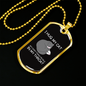 Hug My Cat Necklace Stainless Steel or 18k Gold Dog Tag 24" Chain-Express Your Love Gifts