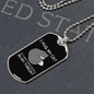 Hug My Cat Necklace Stainless Steel or 18k Gold Dog Tag 24" Chain-Express Your Love Gifts