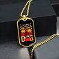 Hug Your Dog Necklace Stainless Steel or 18k Gold Dog Tag 24" Chain-Express Your Love Gifts