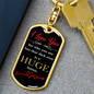 Huge Bonus Keychain Stainless Steel or 18k Gold Dog Tag Keyring-Express Your Love Gifts