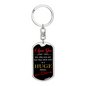 Huge Bonus Keychain Stainless Steel or 18k Gold Dog Tag Keyring-Express Your Love Gifts
