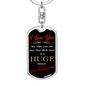 Huge Bonus Keychain Stainless Steel or 18k Gold Dog Tag Keyring-Express Your Love Gifts