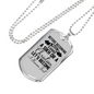 Human First Necklace Stainless Steel or 18k Gold Dog Tag 24" Chain-Express Your Love Gifts