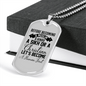 Human First Necklace Stainless Steel or 18k Gold Dog Tag 24" Chain-Express Your Love Gifts