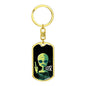 Humanssucksdogtag Dog Tag Pendant Keychain Stainless Steel or 18k Gold-Express Your Love Gifts