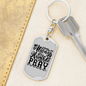 Humble And Pray Christian Keychain Stainless Steel or 18k Gold Dog Tag Keyring-Express Your Love Gifts