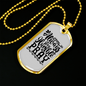 Humble And Pray Necklace Stainless Steel or 18k Gold Dog Tag 24" Chain-Express Your Love Gifts