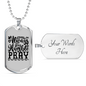 Humble And Pray Necklace Stainless Steel or 18k Gold Dog Tag 24" Chain-Express Your Love Gifts