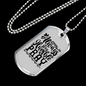 Humble And Pray Necklace Stainless Steel or 18k Gold Dog Tag 24" Chain-Express Your Love Gifts