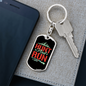 Hunt And Run Hunter'S Keychain Gift Stainless Steel or 18k Gold Dog Tag Keyring-Express Your Love Gifts