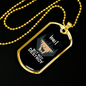 Hunt But Not Destroy Hunting Necklace Stainless Steel or 18k Gold Dog Tag 24"-Express Your Love Gifts
