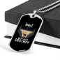 Hunt But Not Destroy Hunting Necklace Stainless Steel or 18k Gold Dog Tag 24"-Express Your Love Gifts