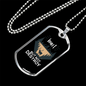 Hunt But Not Destroy Hunting Necklace Stainless Steel or 18k Gold Dog Tag 24"-Express Your Love Gifts