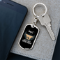 Hunt But Not Destroy Keychain Stainless Steel or 18k Gold Dog Tag Keyring-Express Your Love Gifts