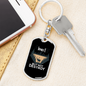 Hunt But Not Destroy Keychain Stainless Steel or 18k Gold Dog Tag Keyring-Express Your Love Gifts