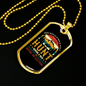Hunt During A War Necklace Stainless Steel or 18k Gold Dog Tag 24" Chain-Express Your Love Gifts