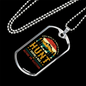 Hunt During A War Necklace Stainless Steel or 18k Gold Dog Tag 24" Chain-Express Your Love Gifts