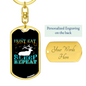 Hunt Eat Sleep Keychain Stainless Steel or 18k Gold Dog Tag Keyring-Express Your Love Gifts