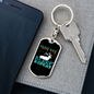 Hunt Eat Sleep Keychain Stainless Steel or 18k Gold Dog Tag Keyring-Express Your Love Gifts