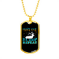 Hunt Eat Sleep Necklace Stainless Steel or 18k Gold Dog Tag 24" Chain-Express Your Love Gifts