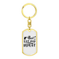 Hunt Eat Sleep Repeat Again Keychain Stainless Steel or 18k Gold Dog Tag Keyring-Express Your Love Gifts