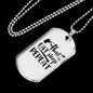Hunt Eat Sleep Repeat Again Necklace Stainless Steel or 18k Gold Dog Tag 24" Chain-Express Your Love Gifts