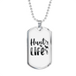 Hunt Is Life Necklace Stainless Steel or 18k Gold Dog Tag 24" Chain-Express Your Love Gifts