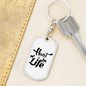 Hunt Life Keychain Stainless Steel or 18k Gold Dog Tag Keyring-Express Your Love Gifts