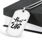 Hunt Life Necklace Stainless Steel or 18k Gold Dog Tag 24" Chain-Express Your Love Gifts