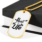 Hunt Life Necklace Stainless Steel or 18k Gold Dog Tag 24" Chain-Express Your Love Gifts
