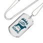 Hunt Like A Hound Hunting Necklace Stainless Steel or 18k Gold Dog Tag 24"-Express Your Love Gifts
