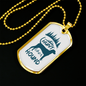 Hunt Like A Hound Hunting Necklace Stainless Steel or 18k Gold Dog Tag 24"-Express Your Love Gifts